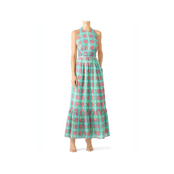 Banjanan Printed Capri Maxi Dress w/ Pockets XL NWT - Picture 1 of 14